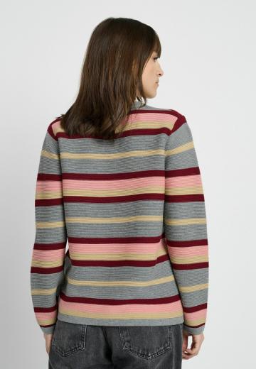 Пуловер в полоску
