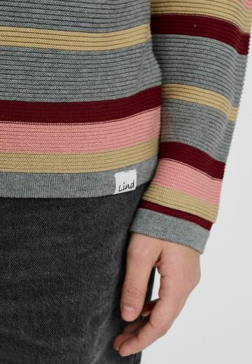 Пуловер в полоску