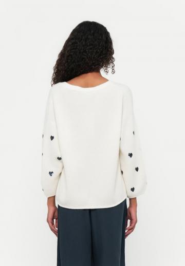 Пуловер с рукавом три четверти