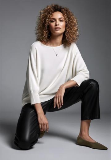 Пуловер с рукавом три четверти