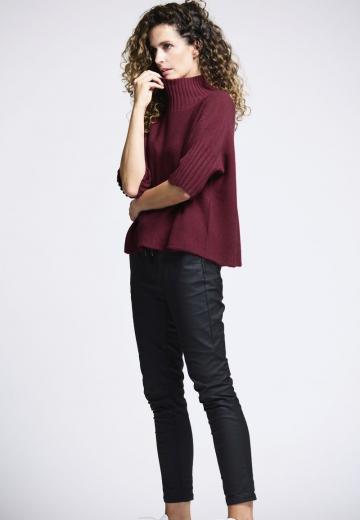 Пуловер с рукавом три четверти