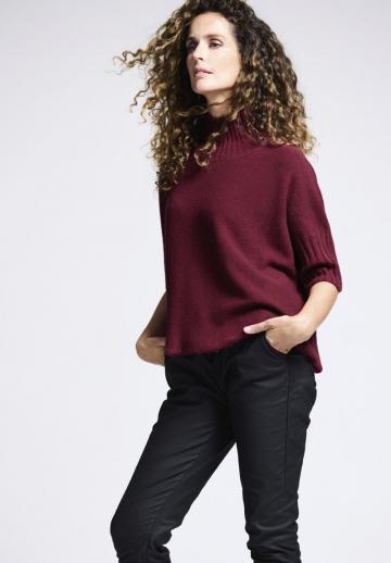 Пуловер с рукавом три четверти