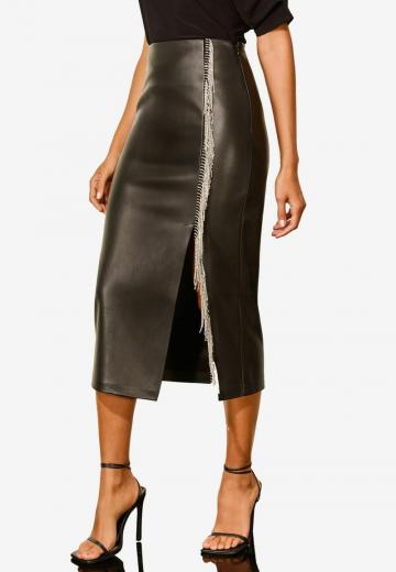 Кожаная юбка