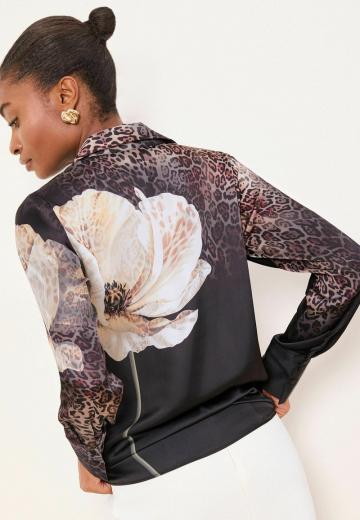 Атласная блузка