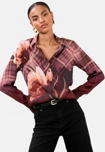 Атласная блузка