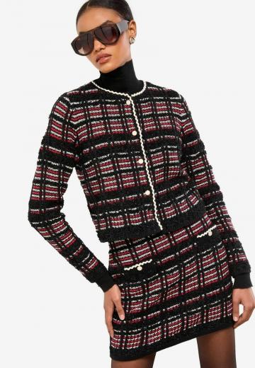 Жаккардовая вязаная кофта