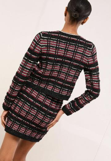 Жаккардовая вязаная кофта