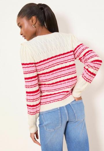 Пуловер в полоску
