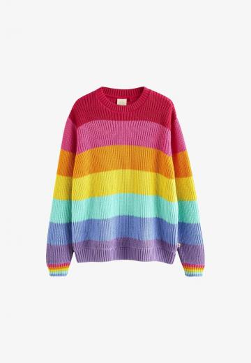 Пуловер в полоску