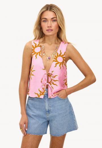 Блузка без рукавов
