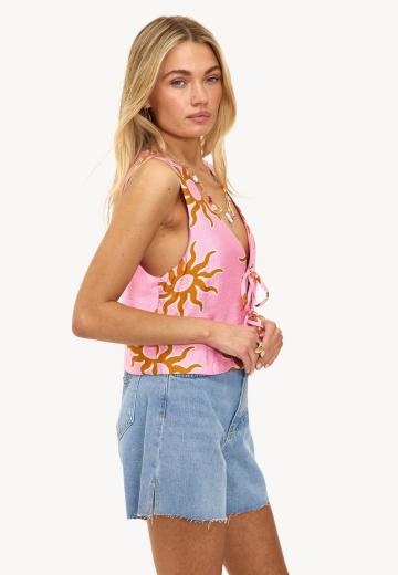 Блузка без рукавов