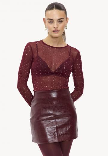 Кожаная юбка