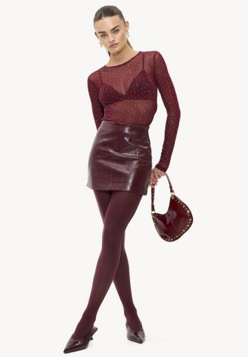 Кожаная юбка