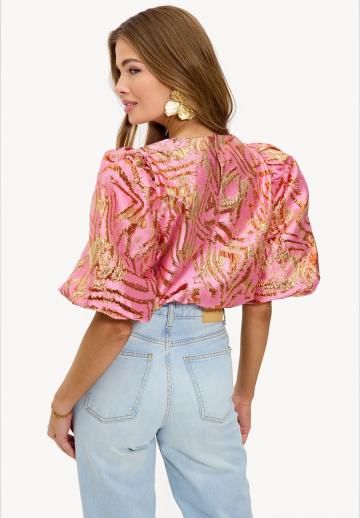 Атласная блузка