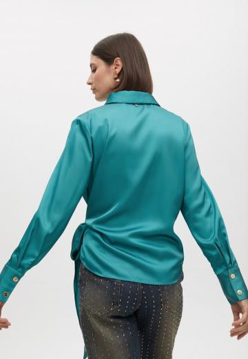 Атласная блузка
