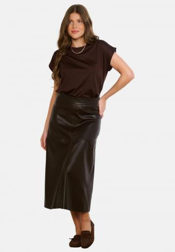 Кожаная юбка
