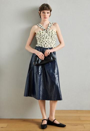 Кожаная юбка