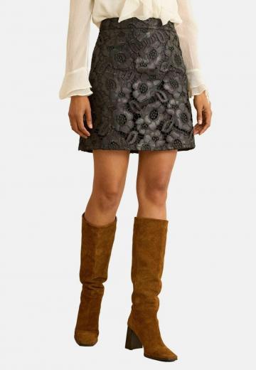 Кожаная юбка