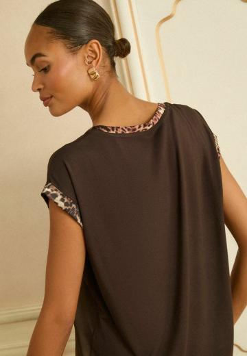 Атласная блузка