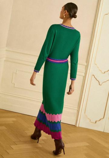 Вязаное платье