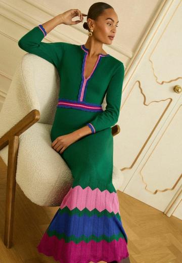 Вязаное платье