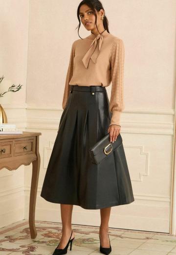 Кожаная юбка
