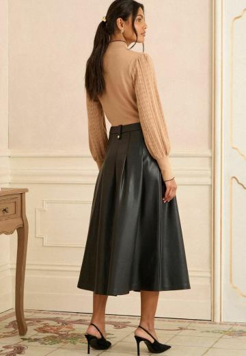 Кожаная юбка