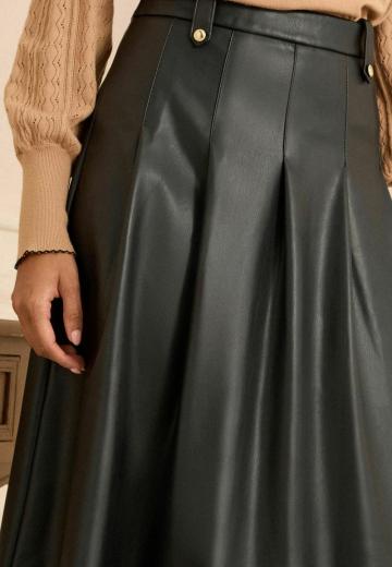 Кожаная юбка