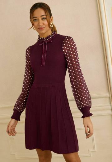 Вязаное платье