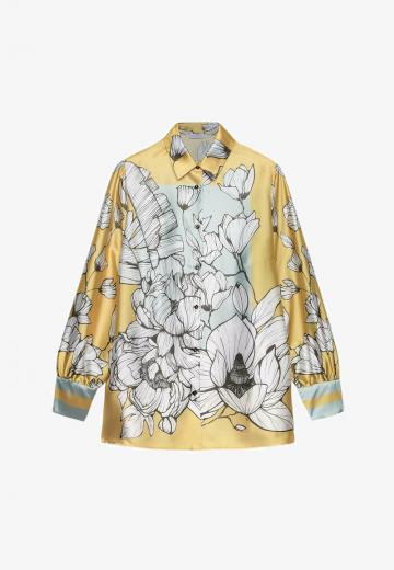 Атласная блузка