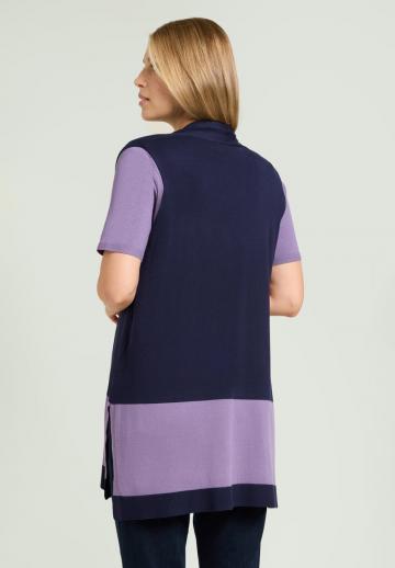 Длинный жилет