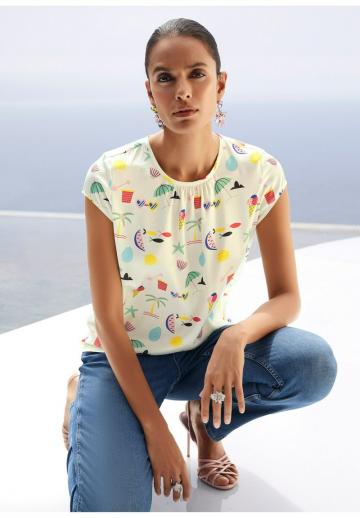 Атласная блузка