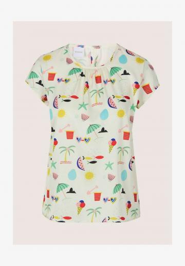 Атласная блузка