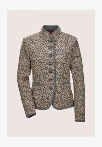 Жаккардовая вязаная кофта