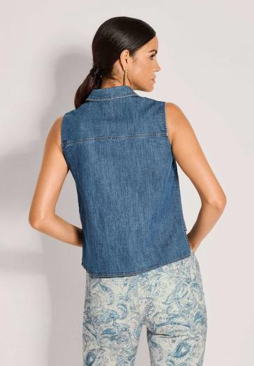 Джинсовая жилетка