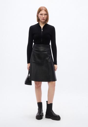 Кожаная юбка