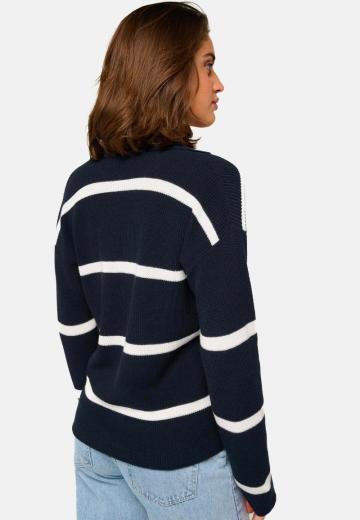 Пуловер в полоску