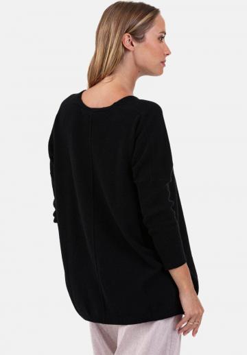 Пуловер с рукавом три четверти