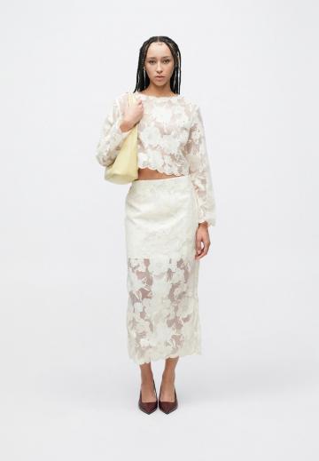 Юбка с накладными карманами