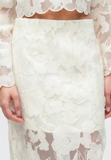 Юбка с накладными карманами