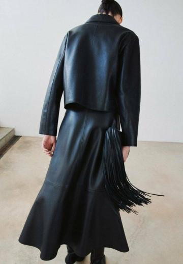 Кожаная юбка