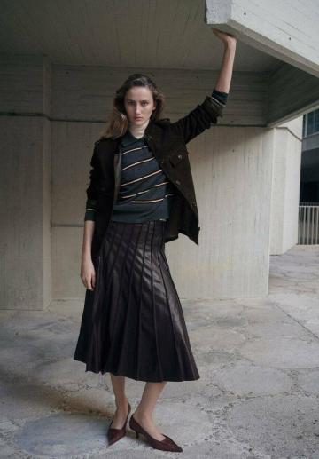 Кожаная юбка