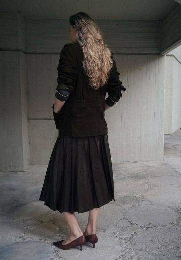 Кожаная юбка
