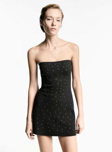 Платье без бретелек