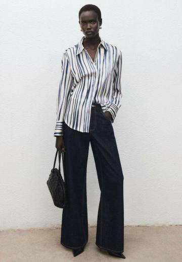 Атласная блузка