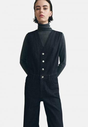 Джинсовая жилетка