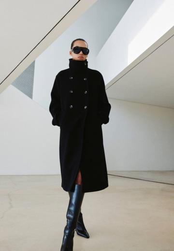 Шерстяное пальто