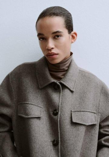 Шерстяное пальто