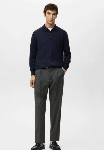 Поло с длинным рукавом