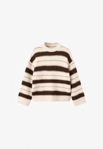 Пуловер в полоску